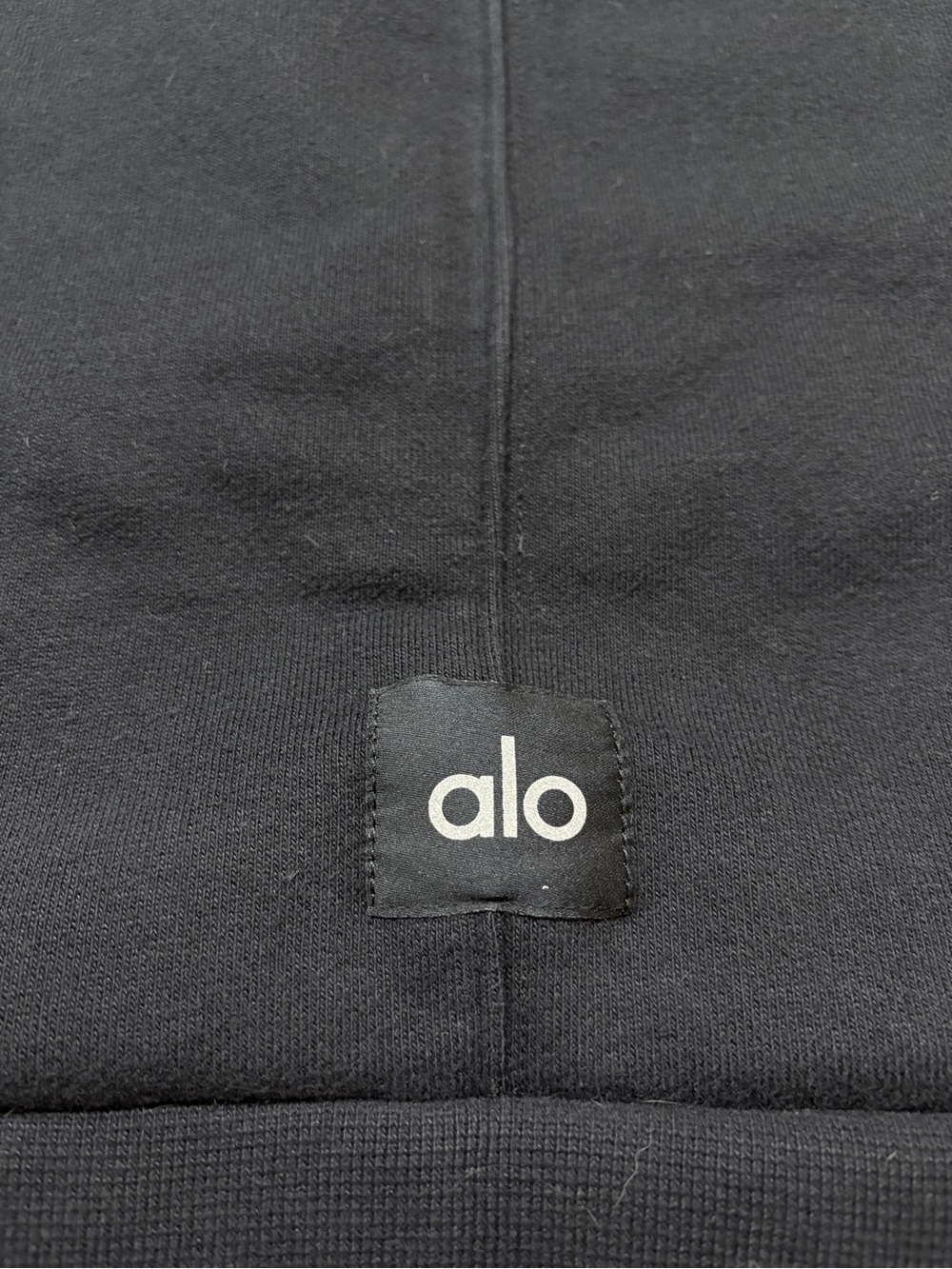 ALO Yoga Women’s Black Pullover Cropped Fresh Coverup Sweatshirt Black Size M - Picture 4 of 6